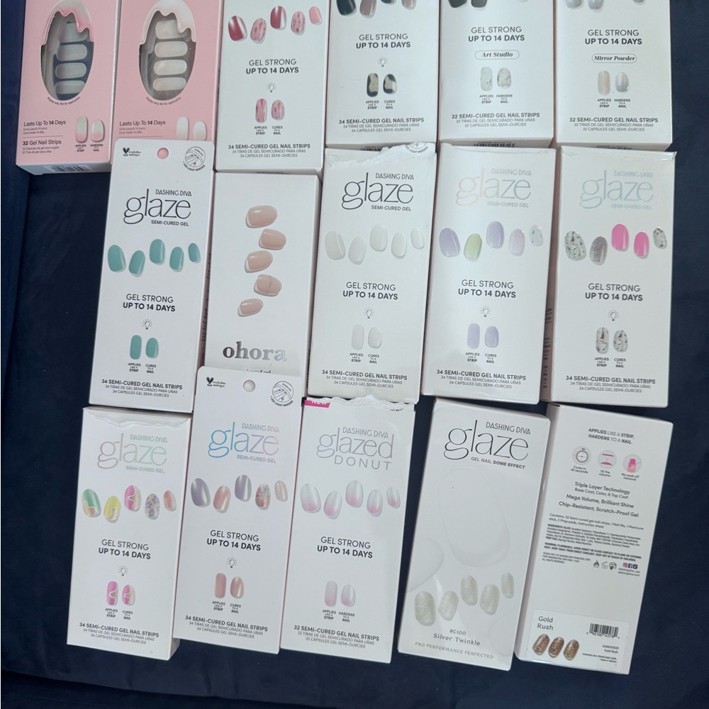 Dashing Diva Glaze strips Lot
